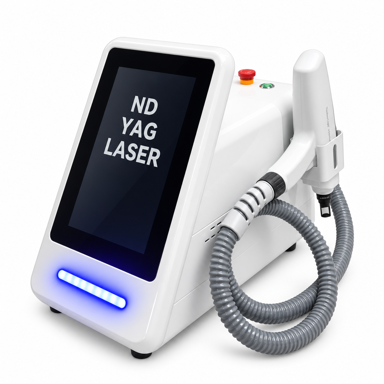 Photon-QH097 Compact Q-switched Laser Platform cutout on a pure white product cover