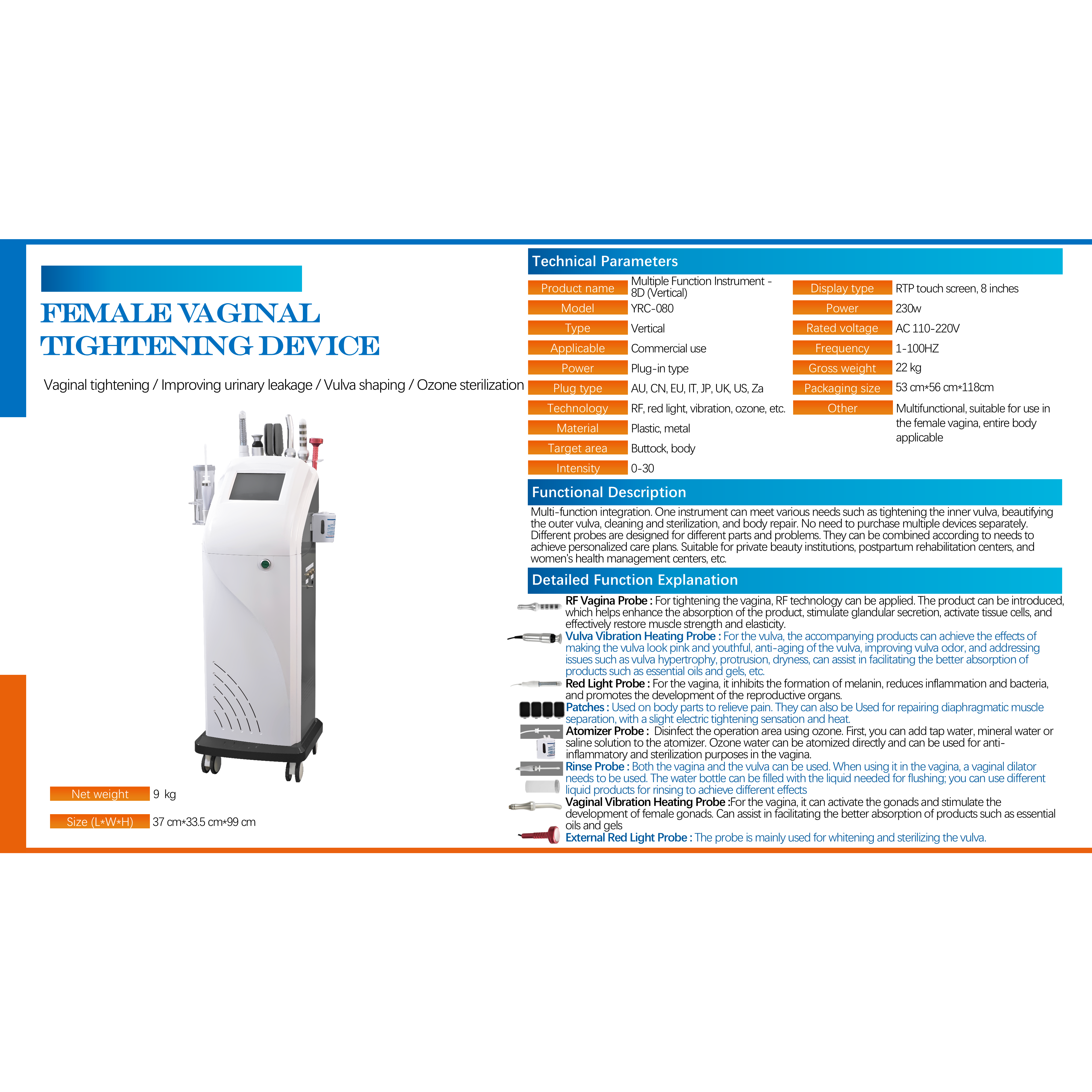 Aurora-PVC778 Professional Skin Care Platform product detail 1