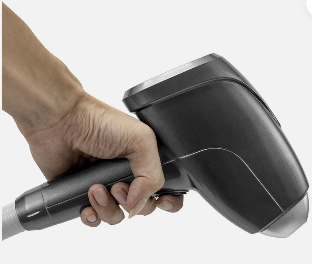 Professional laser handpiece in use